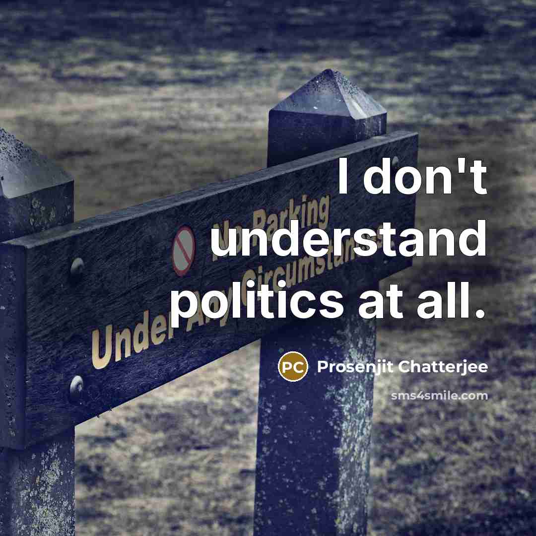 “I don't understand politics at all.…” quote by Prosenjit Chatterjee
