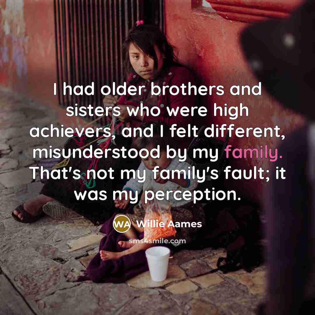 “I had older brothers and sisters who were high achievers,…” quote by Willie Aames
