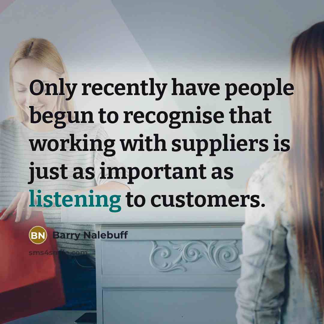 “Only recently have people begun to recognise that working with…” quote by Barry Nalebuff