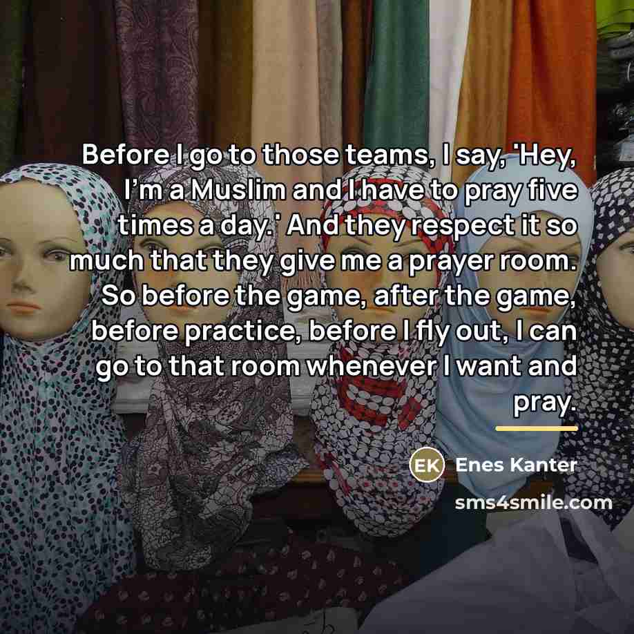 “Before I go to those teams, I say, 'Hey, I'm…” quote by Enes Kanter