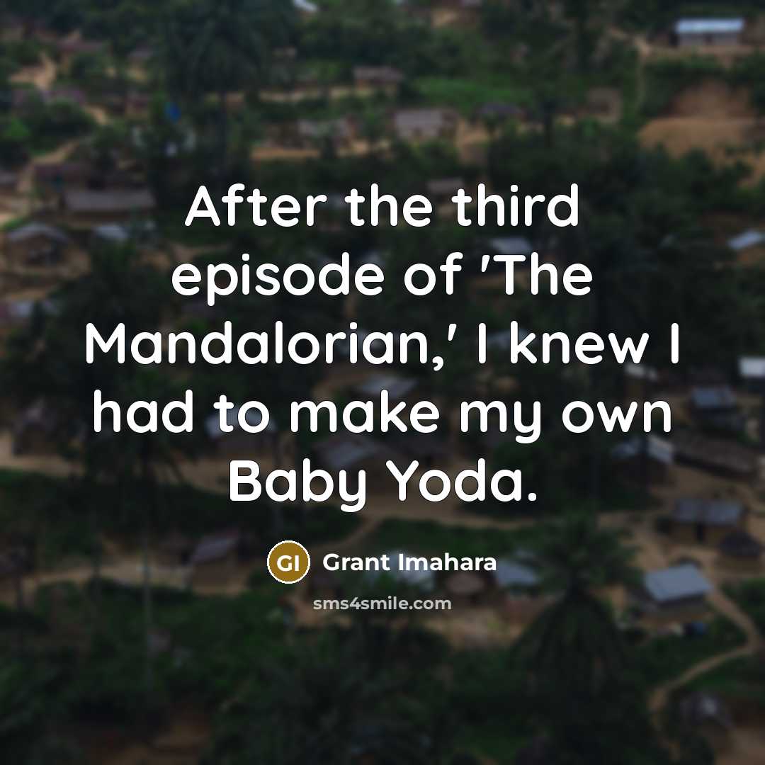 “After the third episode of 'The Mandalorian,' I knew I…” quote by Grant Imahara