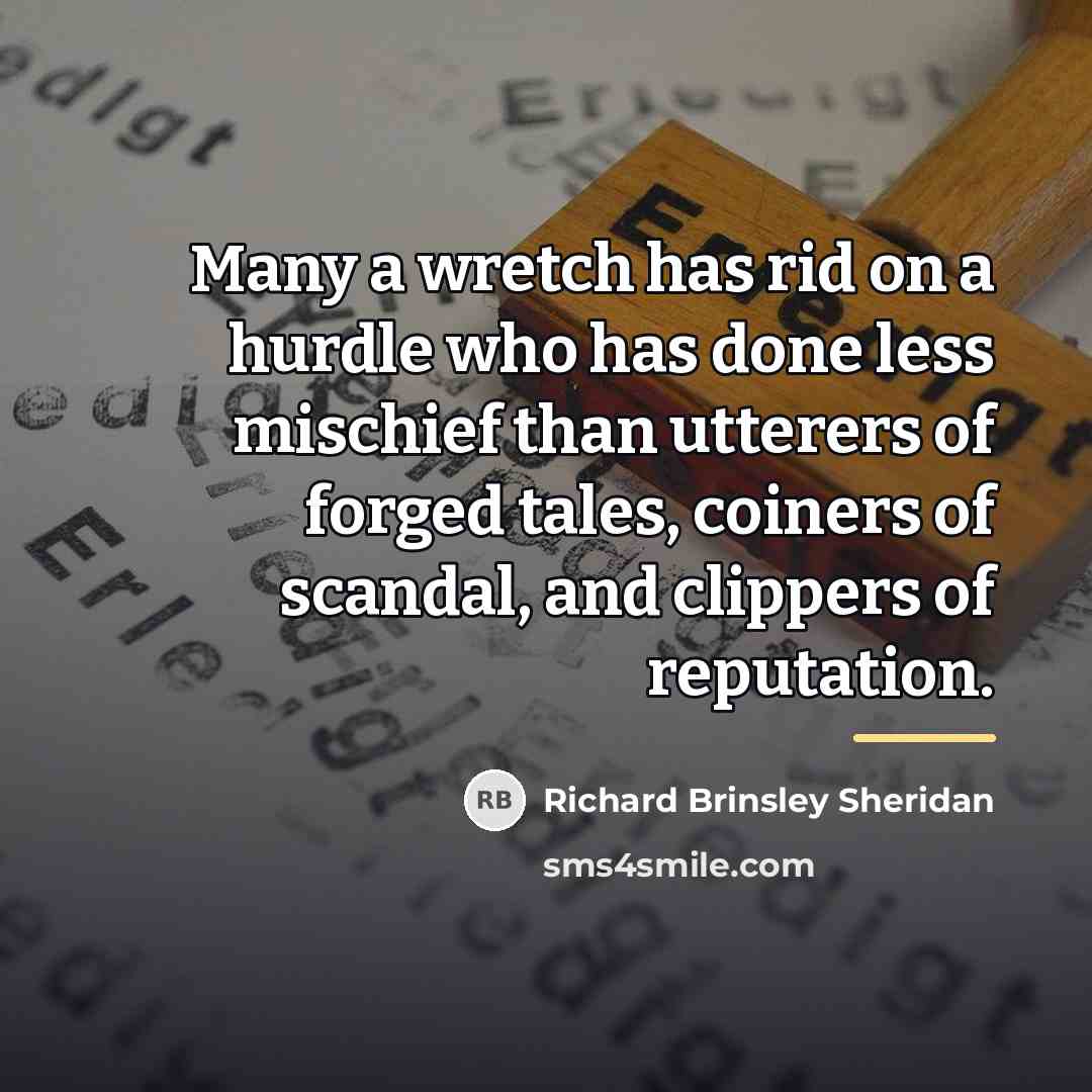 “Many a wretch has rid on a hurdle who has…” quote by Richard Brinsley Sheridan