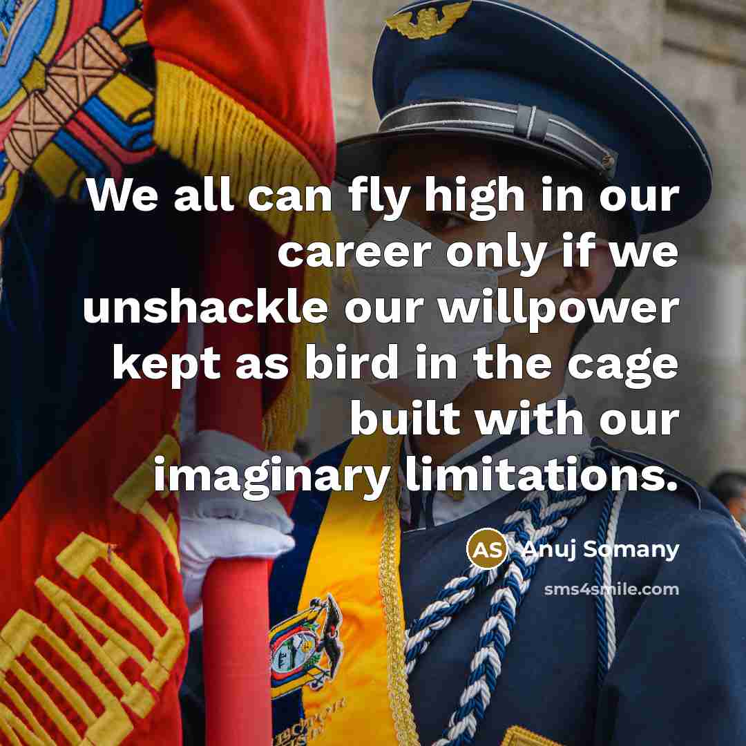 “We all can fly high in our career only if…” quote by Anuj Somany