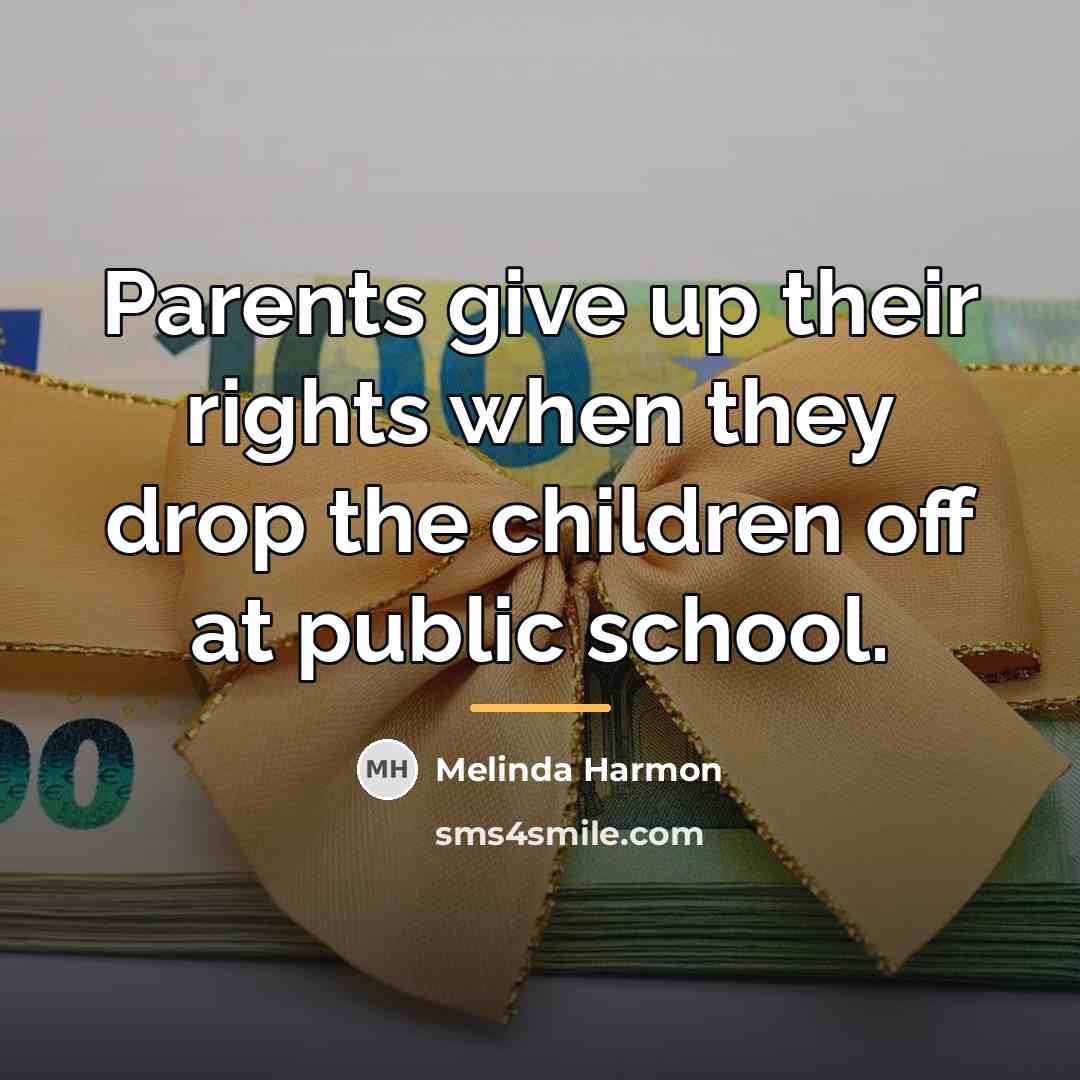 “Parents give up their rights when they drop the children…” quote by Melinda Harmon