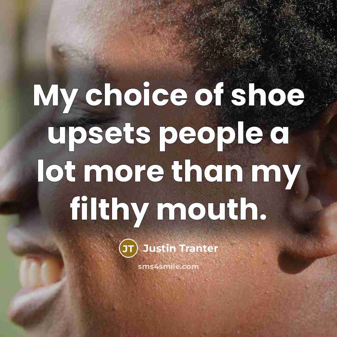 “My choice of shoe upsets people a lot more than…” quote by Justin Tranter