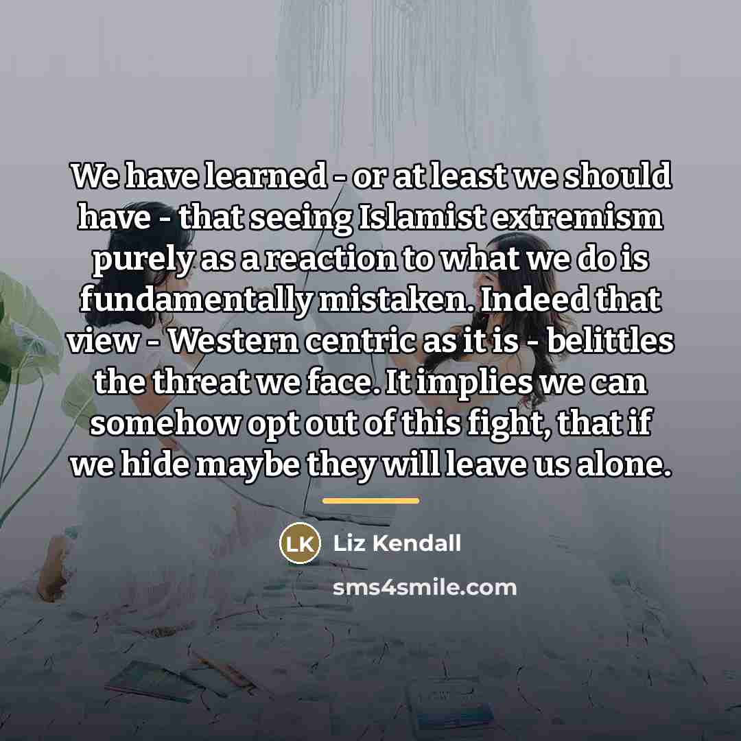 “We have learned - or at least we should have…” quote by Liz Kendall