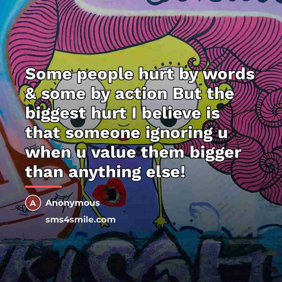 “Some people hurt by words & some by action But…” quote by Anonymous