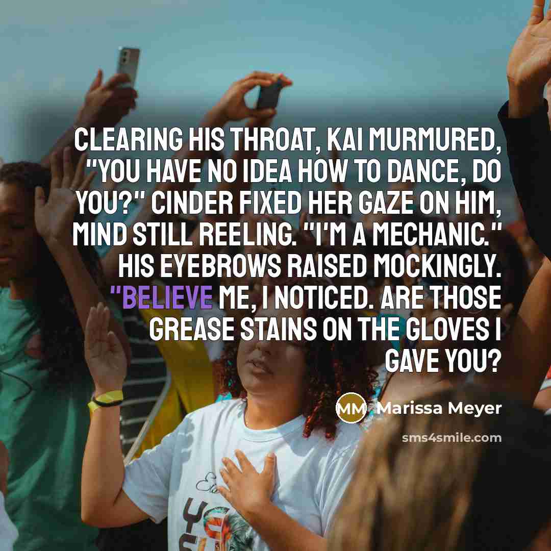 “Clearing his throat, Kai murmured, "You have no idea how…” quote by Marissa Meyer
