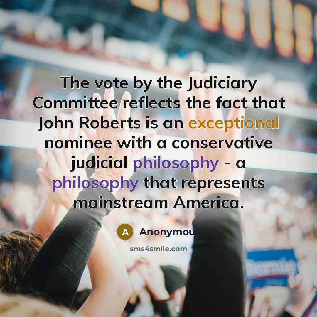 “The vote by the Judiciary Committee reflects the fact that…” quote by Anonymous
