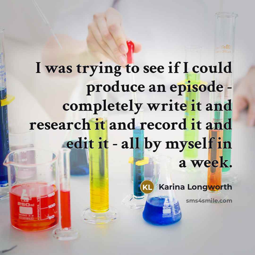 “I was trying to see if I could produce an…” quote by Karina Longworth