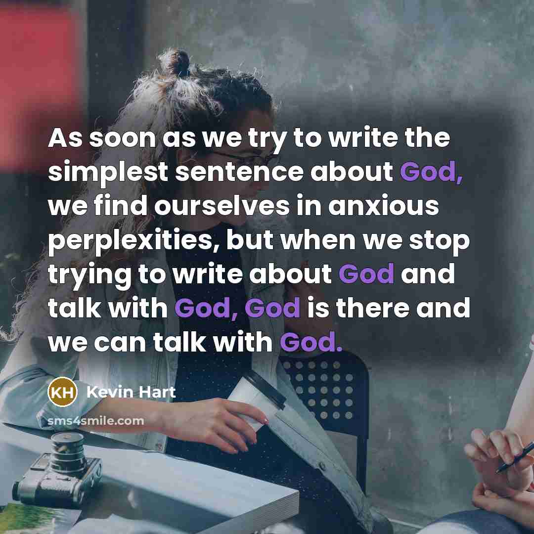“As soon as we try to write the simplest sentence…” quote by Kevin Hart