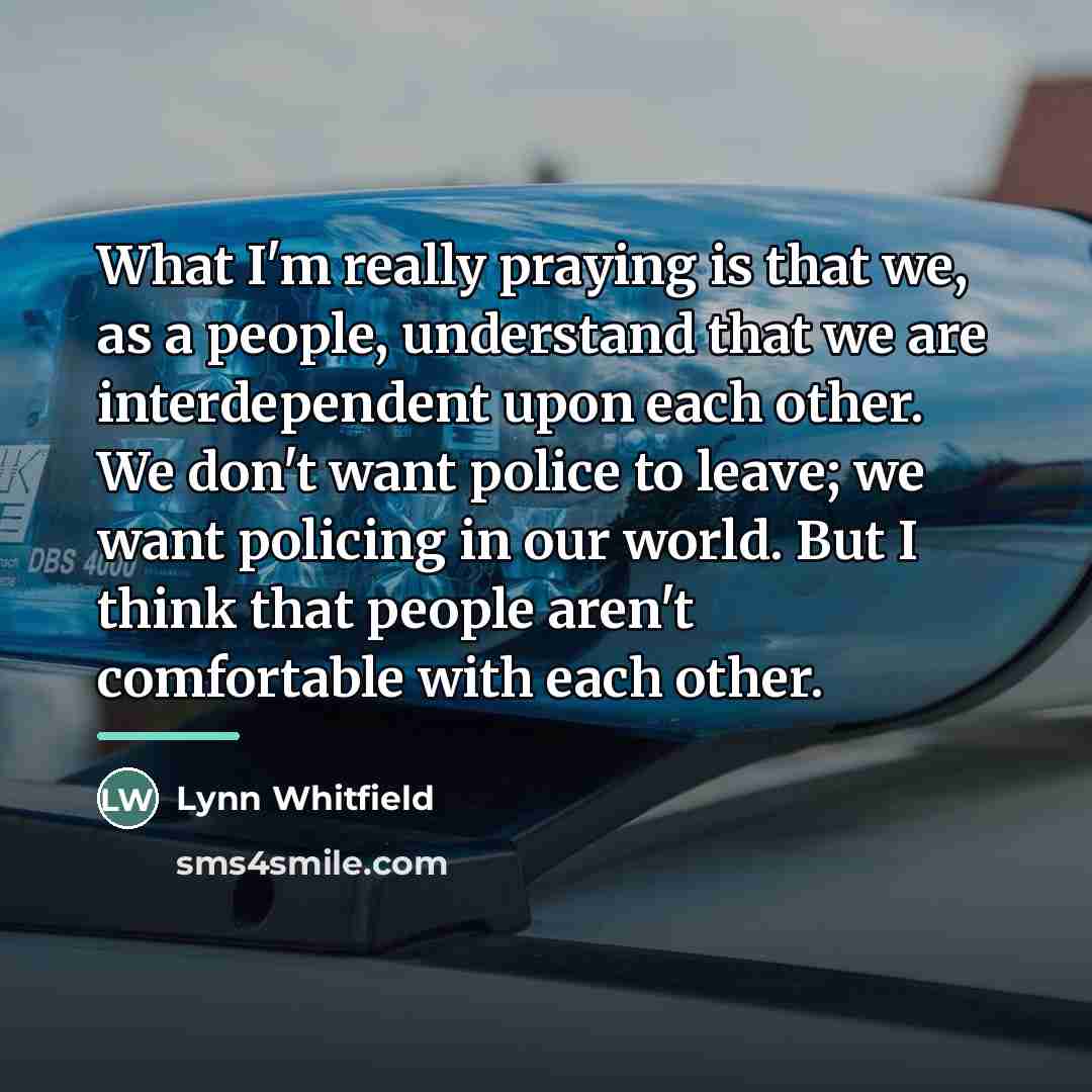 “What I'm really praying is that we, as a people,…” quote by Lynn Whitfield