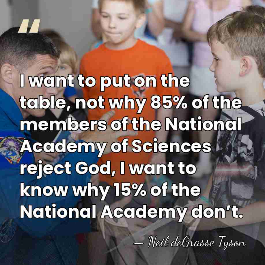 I want to put on the table, not why 85% of the&hellip; - Neil deGrasse Tyson
