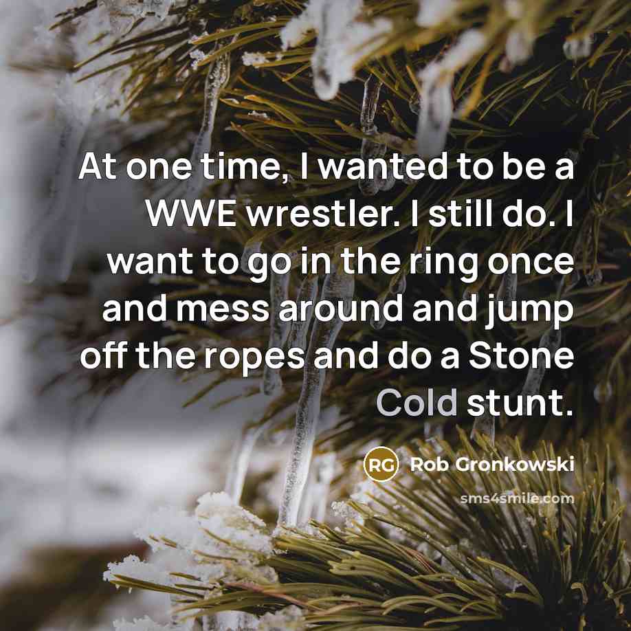 “At one time, I wanted to be a WWE wrestler.…” quote by Rob Gronkowski