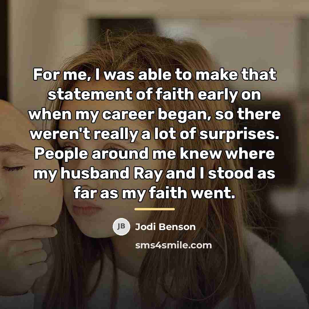 “For me, I was able to make that statement of…” quote by Jodi Benson