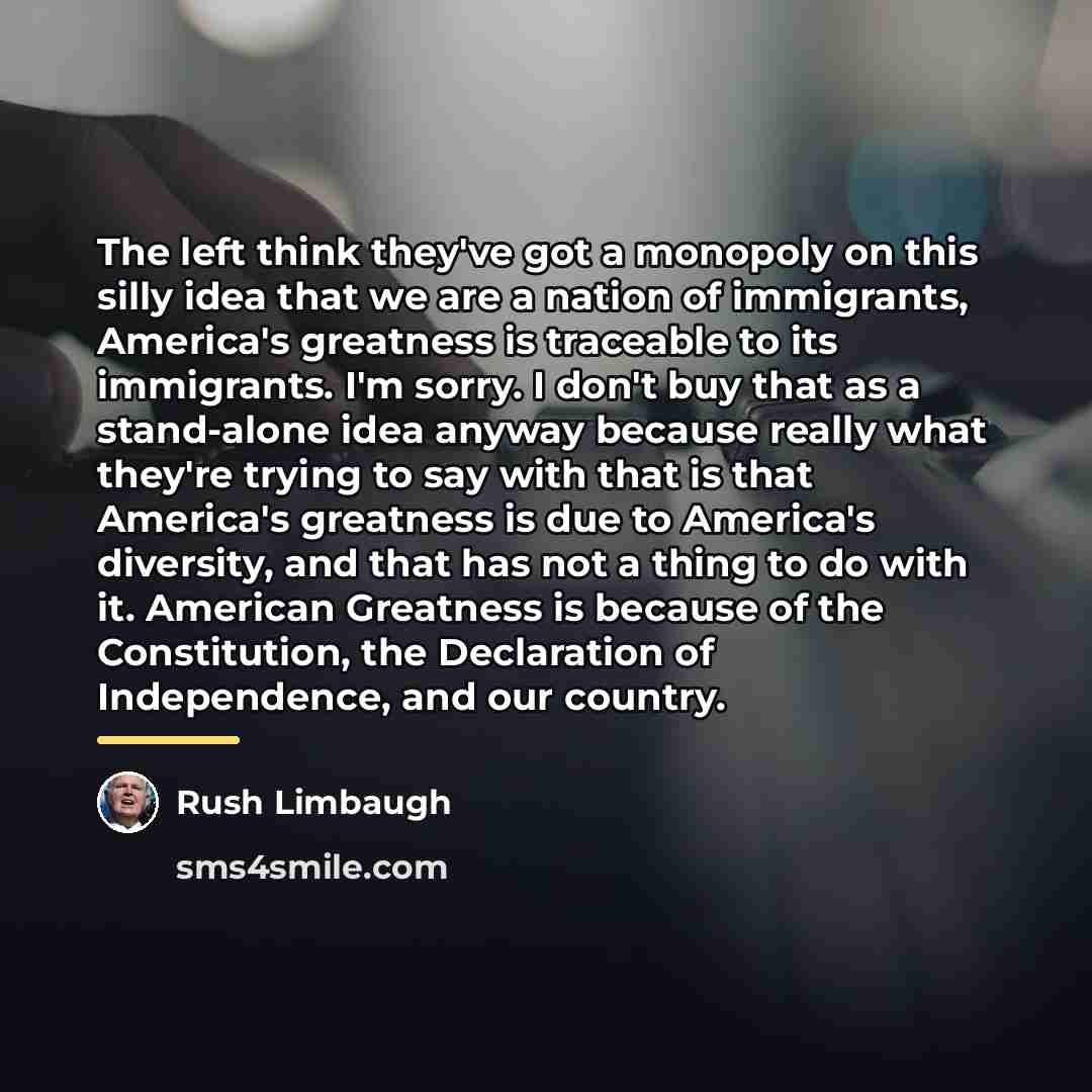 “The left think they've got a monopoly on this silly…” quote by Rush Limbaugh