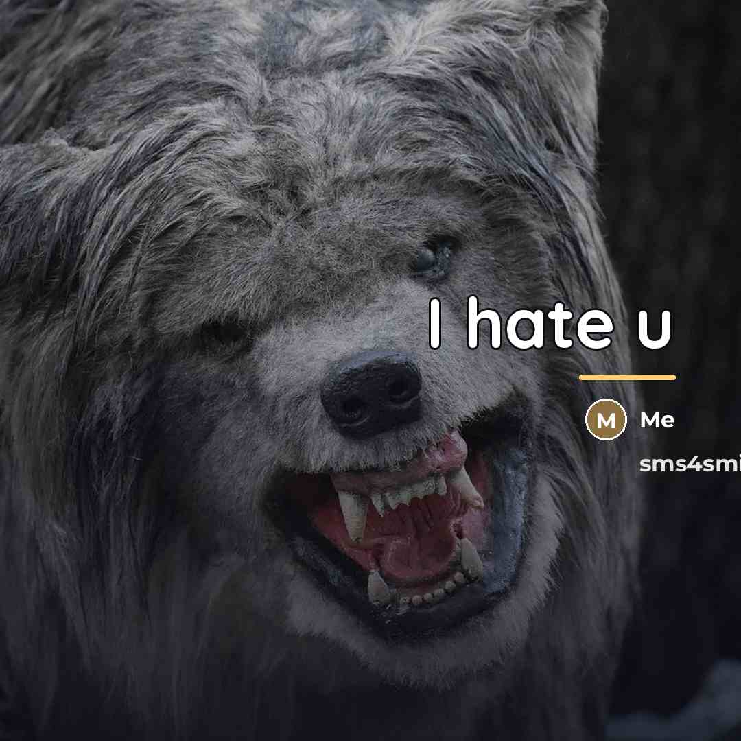 “I hate u…” quote by Me