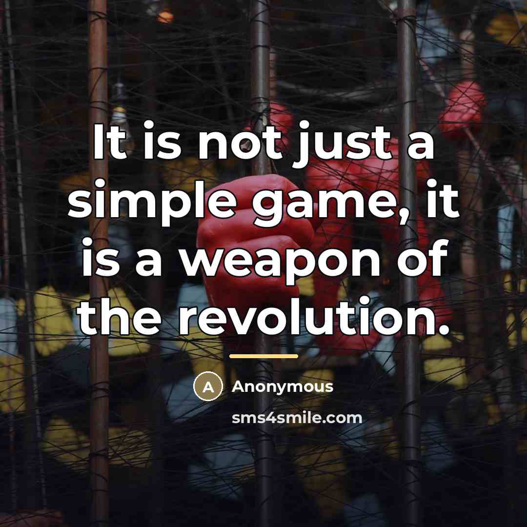“It is not just a simple game, it is a…” quote by Anonymous