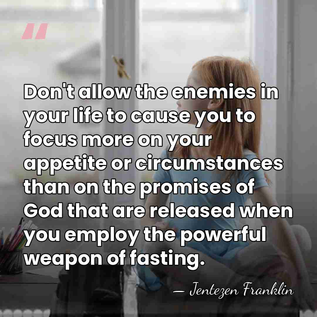 Don't allow the enemies in your life to cause you to focus&hellip; - Jentezen Franklin
