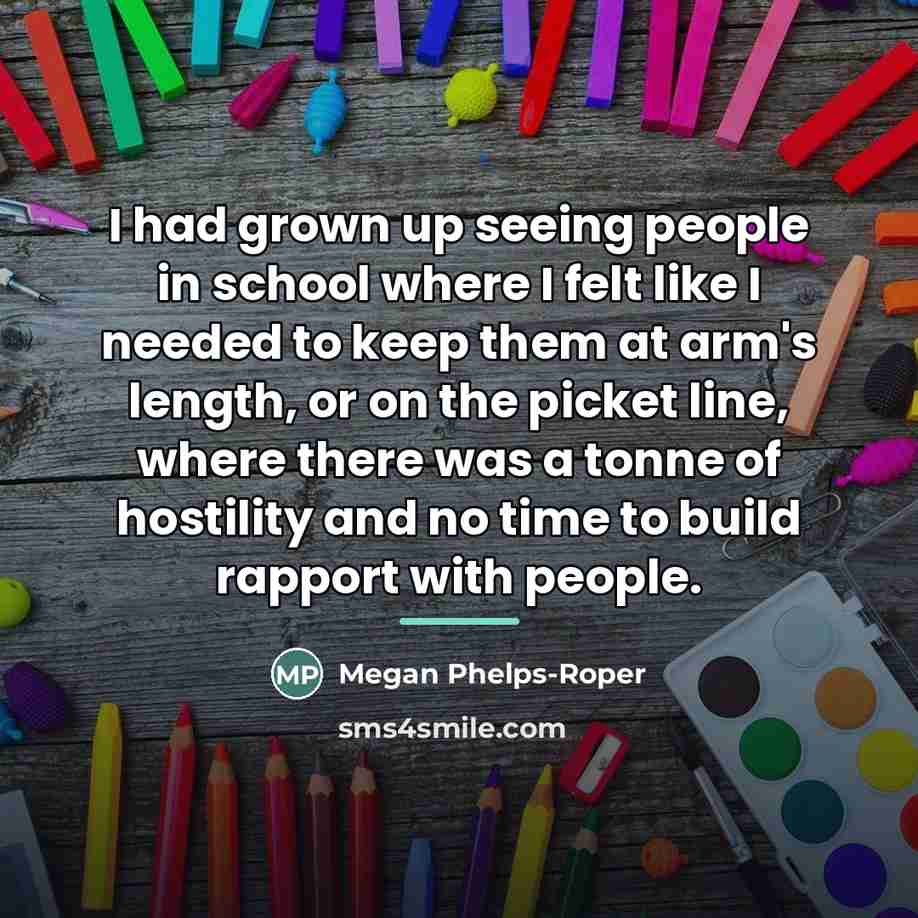 “I had grown up seeing people in school where I…” quote by Megan Phelps-Roper