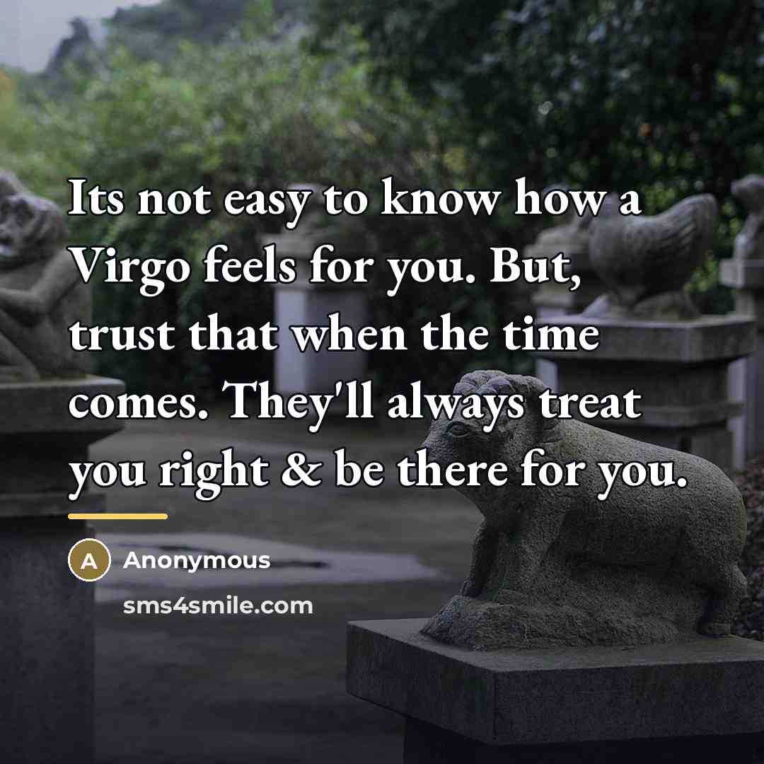 “Its not easy to know how a Virgo feels for…” quote by Anonymous