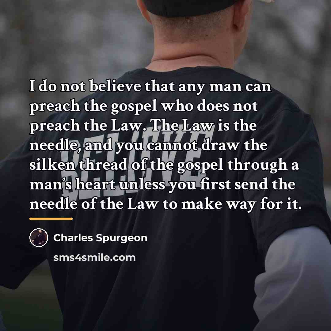 “I do not believe that any man can preach the…” quote by Charles Spurgeon