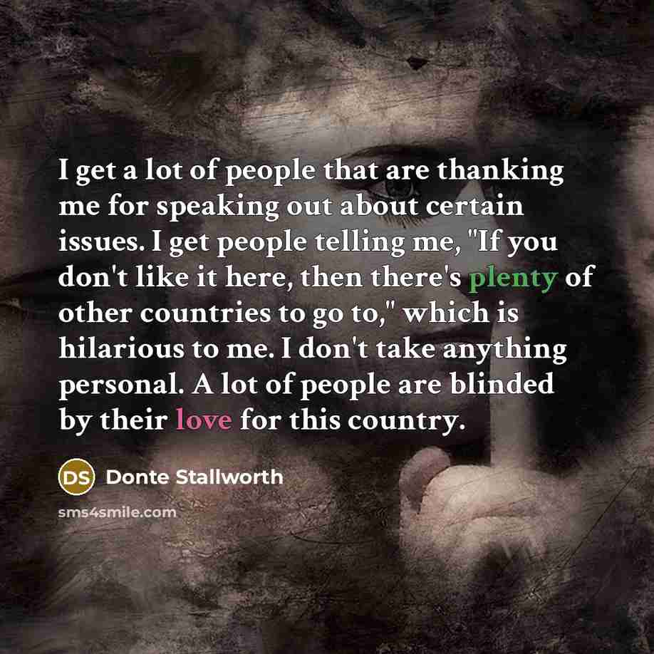 “I get a lot of people that are thanking me…” quote by Donte Stallworth