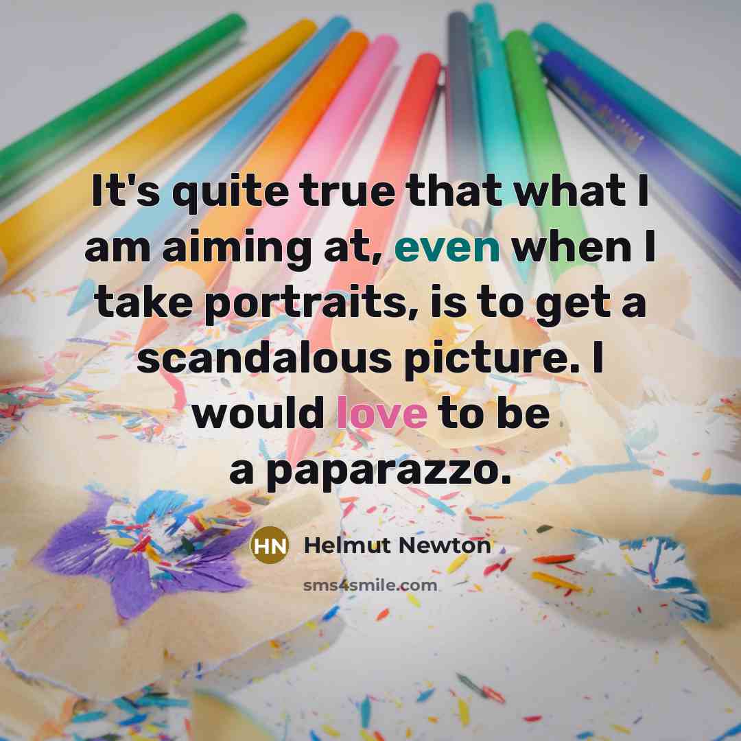 “It's quite true that what I am aiming at, even…” quote by Helmut Newton
