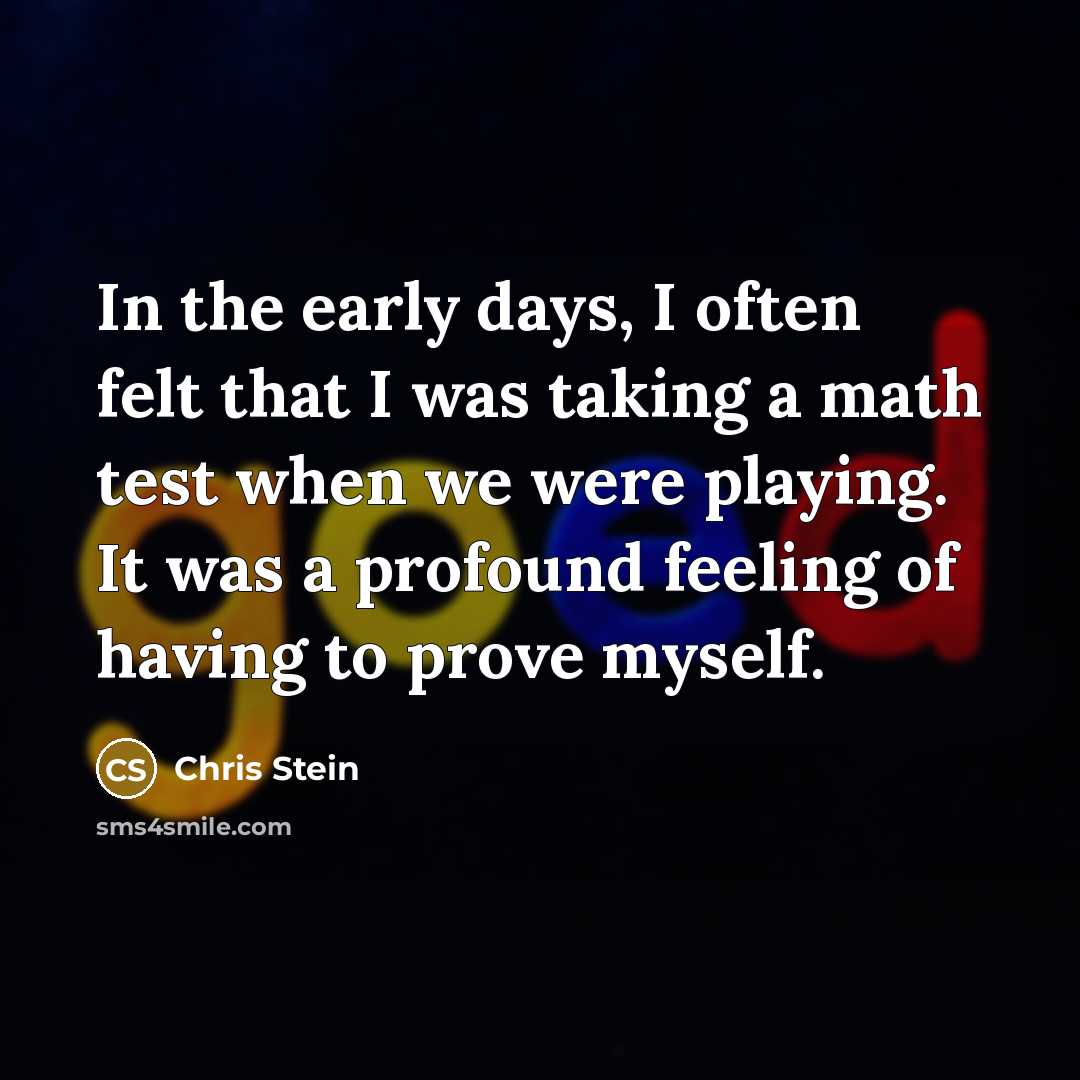 “In the early days, I often felt that I was…” quote by Chris Stein
