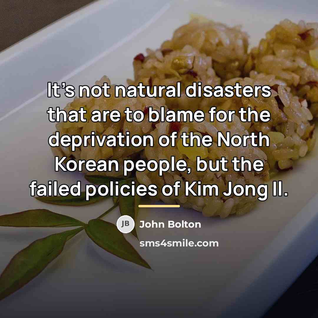 “It's not natural disasters that are to blame for the…” quote by John Bolton