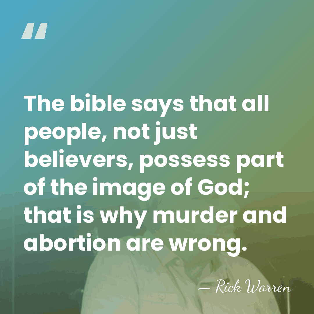 The bible says that all people, not just believers, possess part of&hellip; - Rick Warren