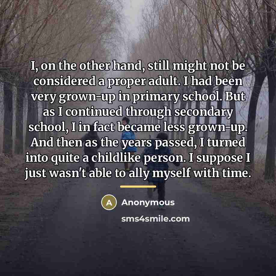 “I, on the other hand, still might not be considered…” quote by Anonymous