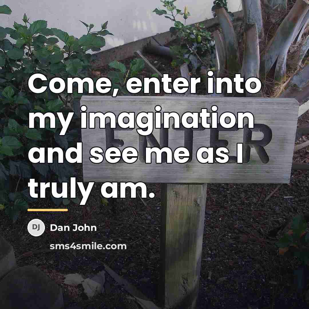 “Come, enter into my imagination and see me as I…” quote by Dan John