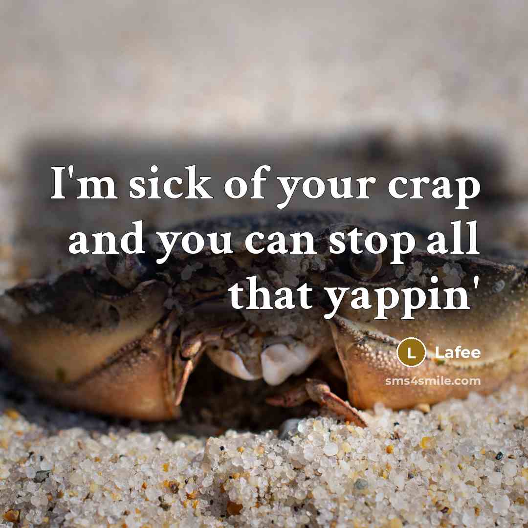 “I'm sick of your crap and you can stop all that yappin'” quote by Lafee