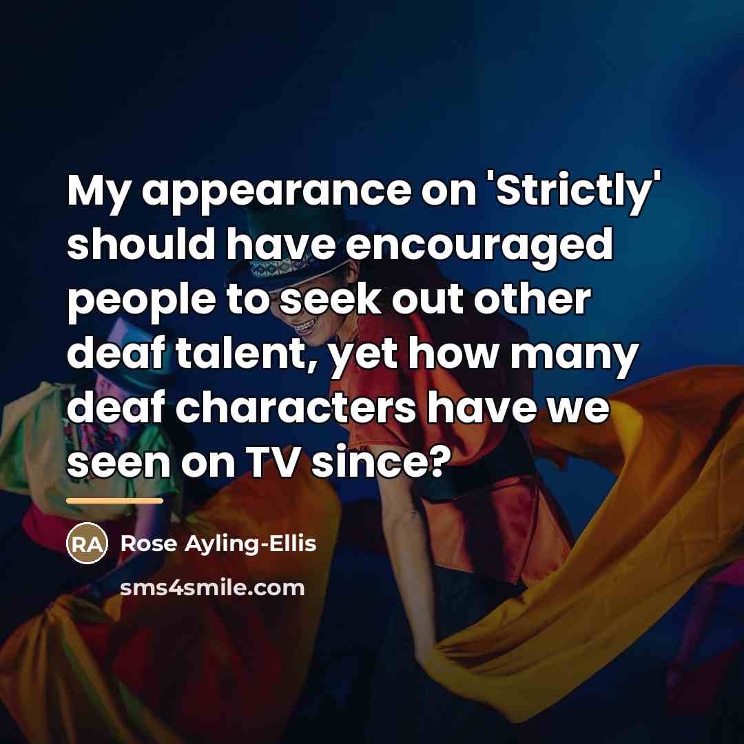 “My appearance on 'Strictly' should have encouraged people to seek…” quote by Rose Ayling-Ellis