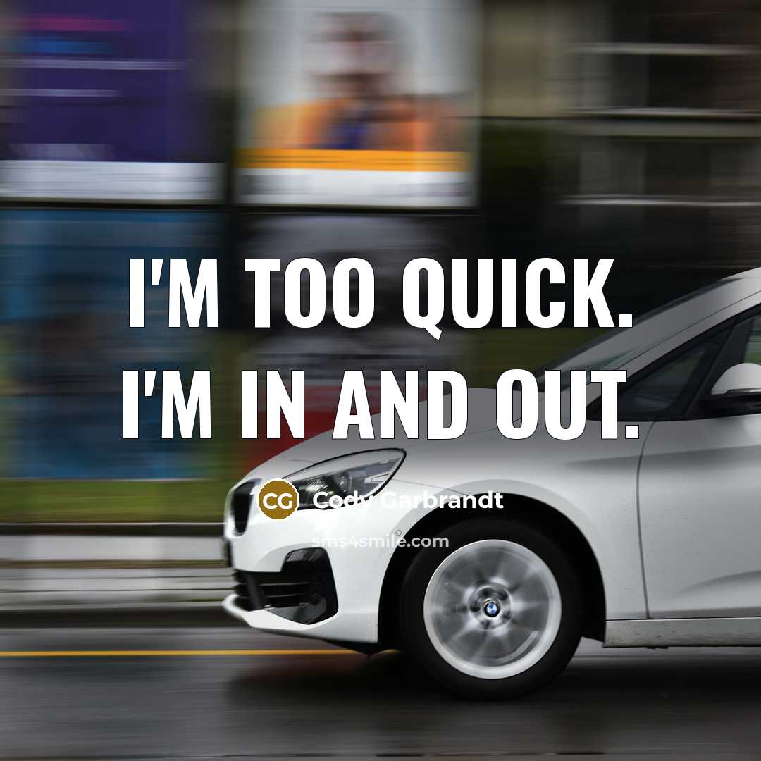 “I'm too quick. I'm in and out.…” quote by Cody Garbrandt