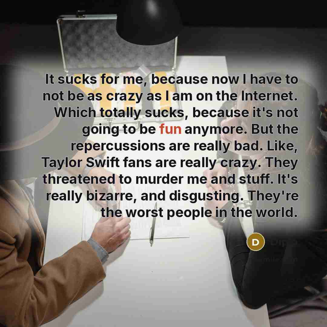“It sucks for me, because now I have to not…” quote by Diplo