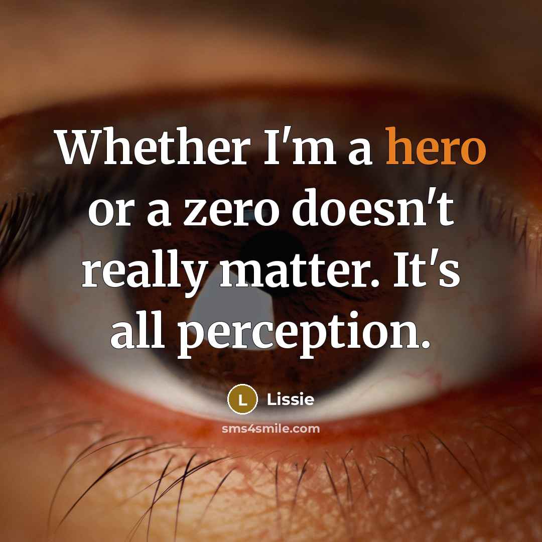 “Whether I'm a hero or a zero doesn't really matter.…” quote by Lissie