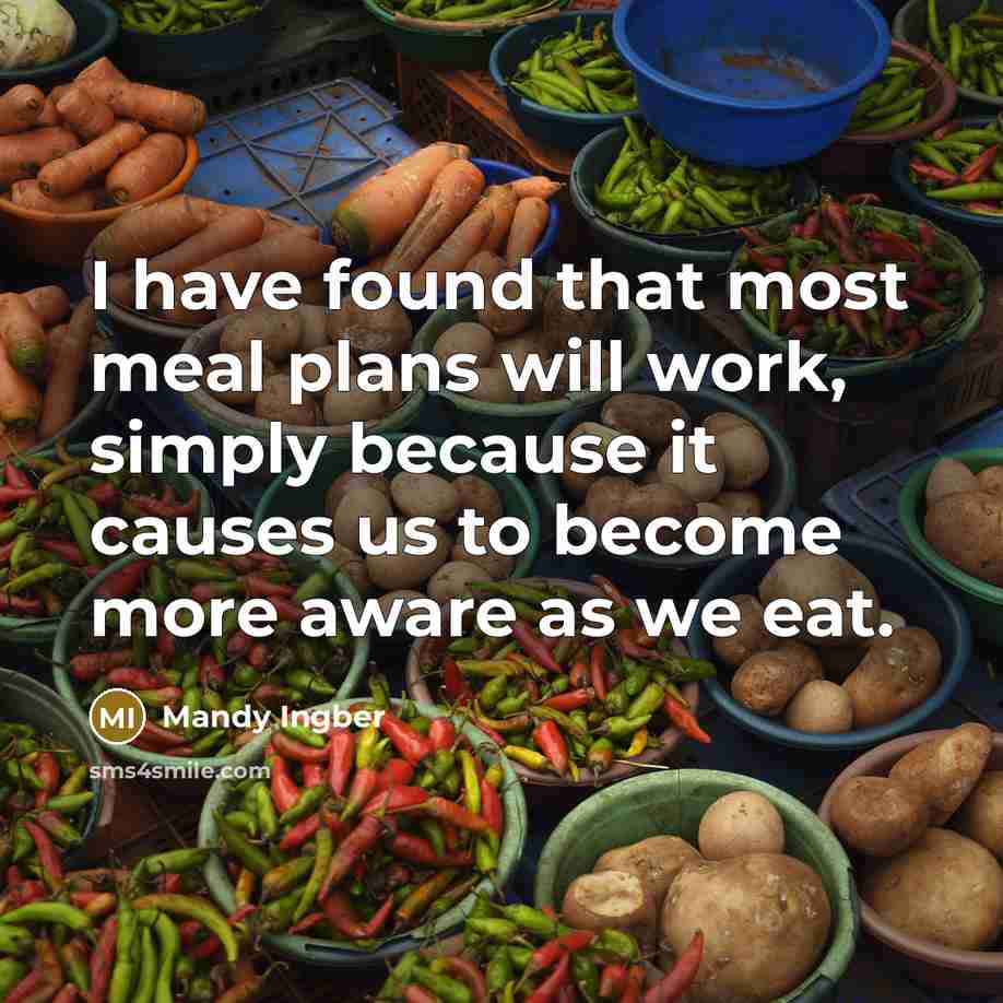 “I have found that most meal plans will work, simply…” quote by Mandy Ingber