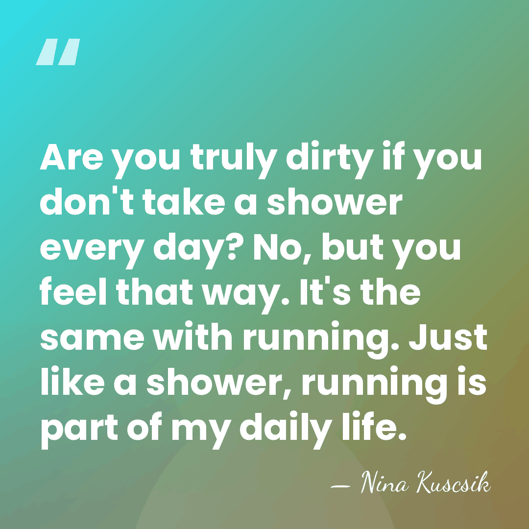 Are you truly dirty if you don't take a shower every day?&hellip; - Nina Kuscsik