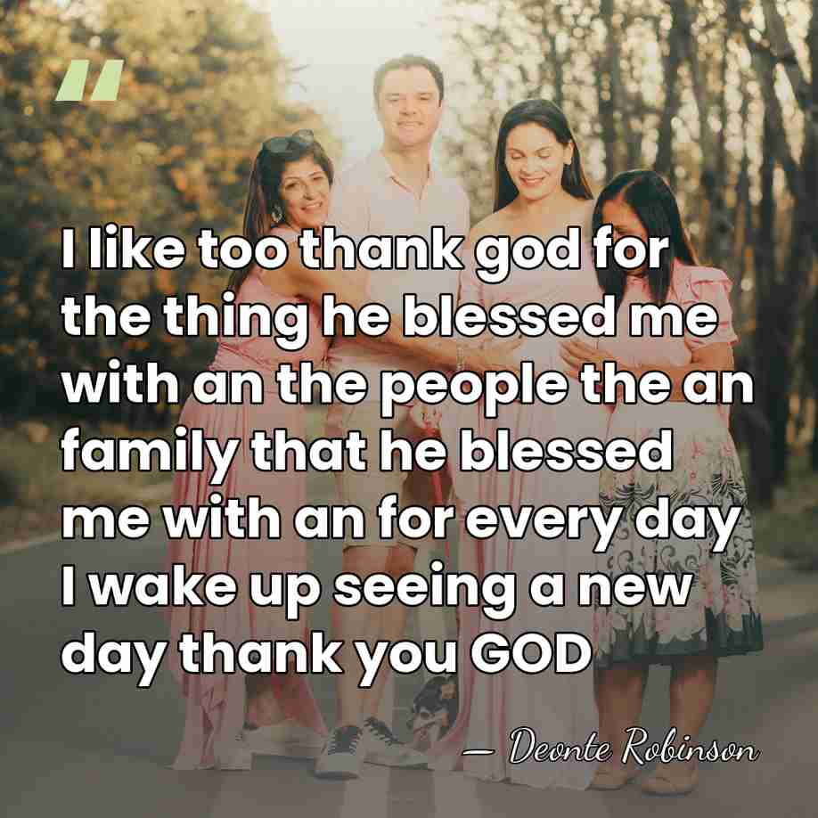 I like too thank god for the thing he blessed me with&hellip; - Deonte Robinson