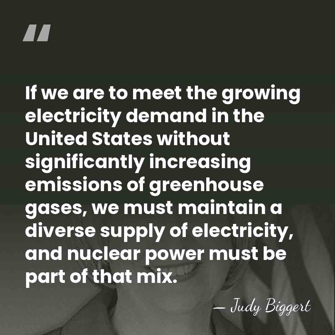 If we are to meet the growing electricity demand in the United&hellip; - Judy Biggert