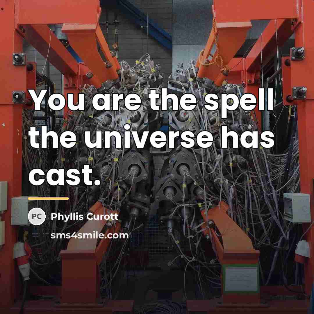 “You are the spell the universe has cast.…” quote by Phyllis Curott
