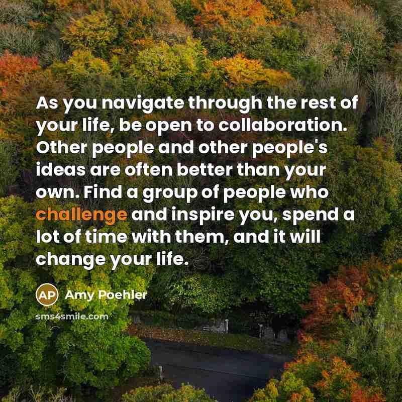 “As you navigate through the rest of your life, be…” quote by Amy Poehler