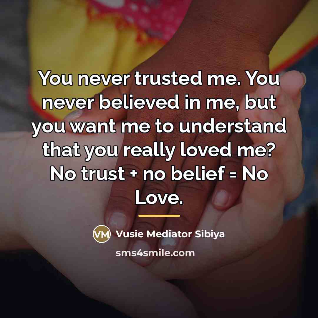 “You never trusted me. You never believed in me, but…” quote by Vusie Mediator Sibiya