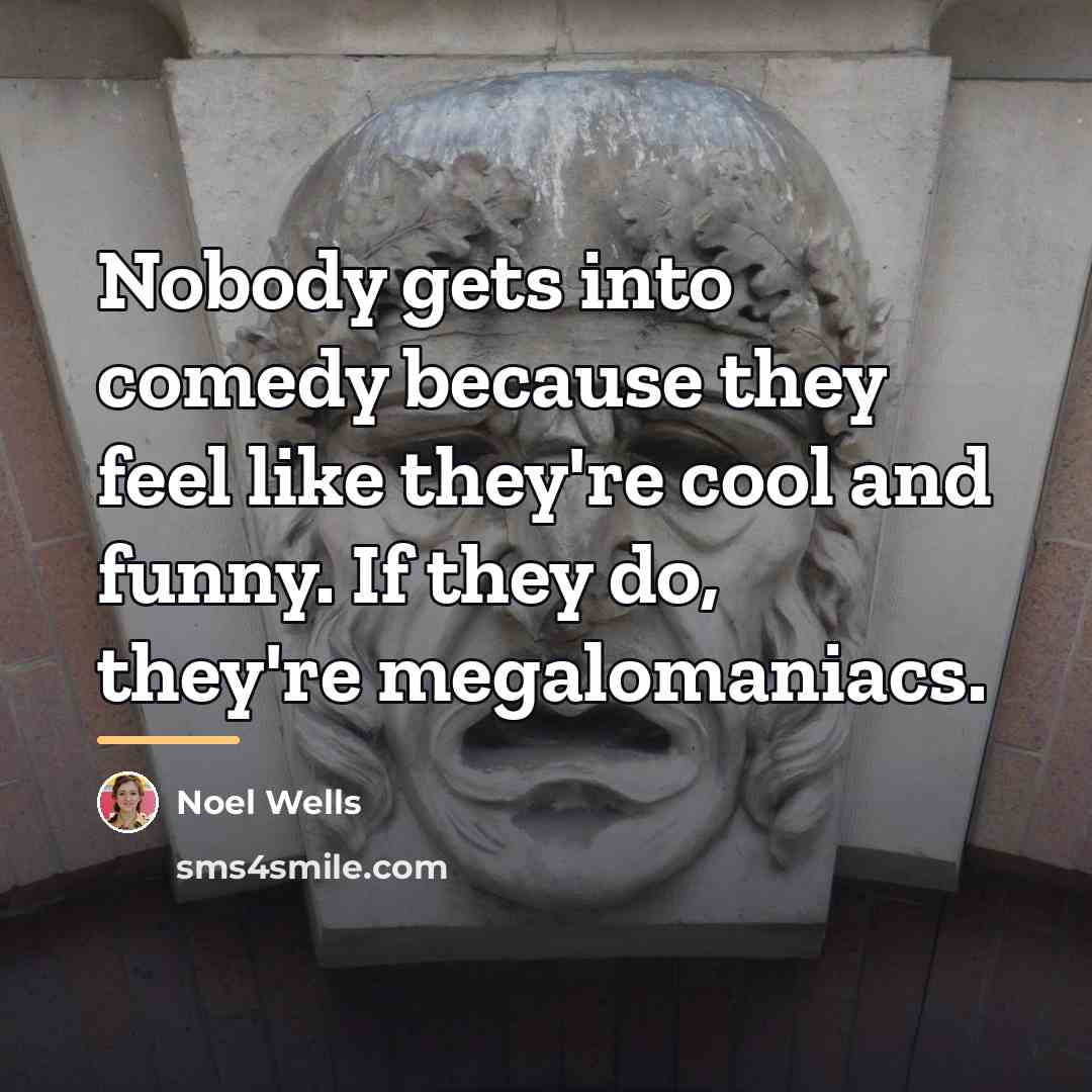 “Nobody gets into comedy because they feel like they're cool…” quote by Noel Wells