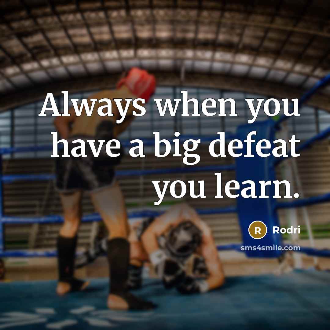 “Always when you have a big defeat you learn.…” quote by Rodri