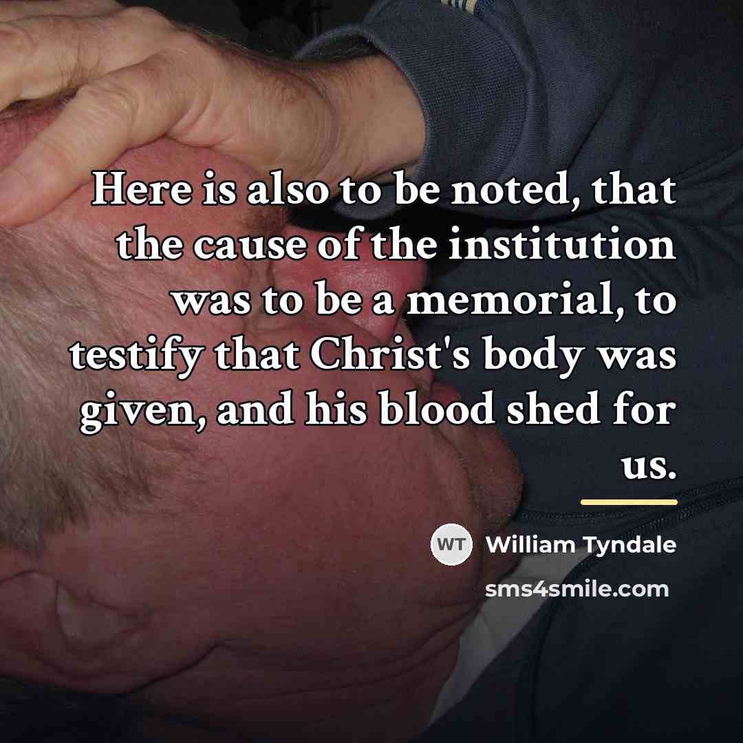 “Here is also to be noted, that the cause of…” quote by William Tyndale