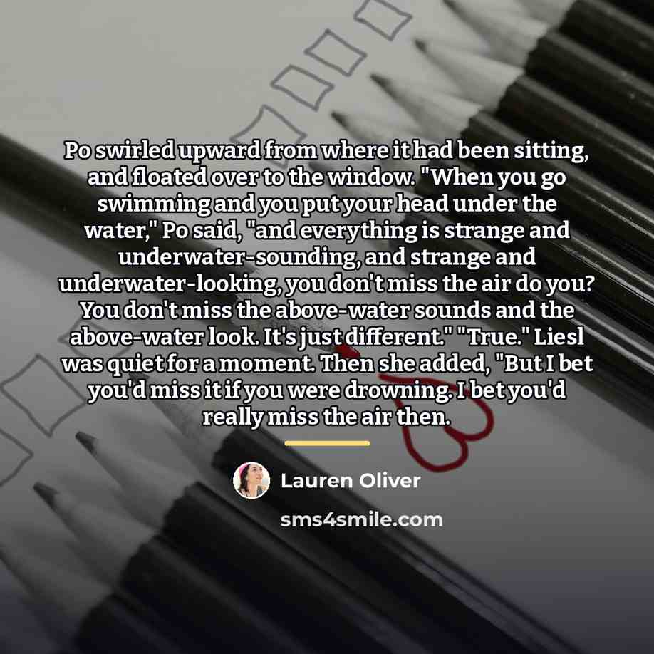 “Po swirled upward from where it had been sitting, and…” quote by Lauren Oliver