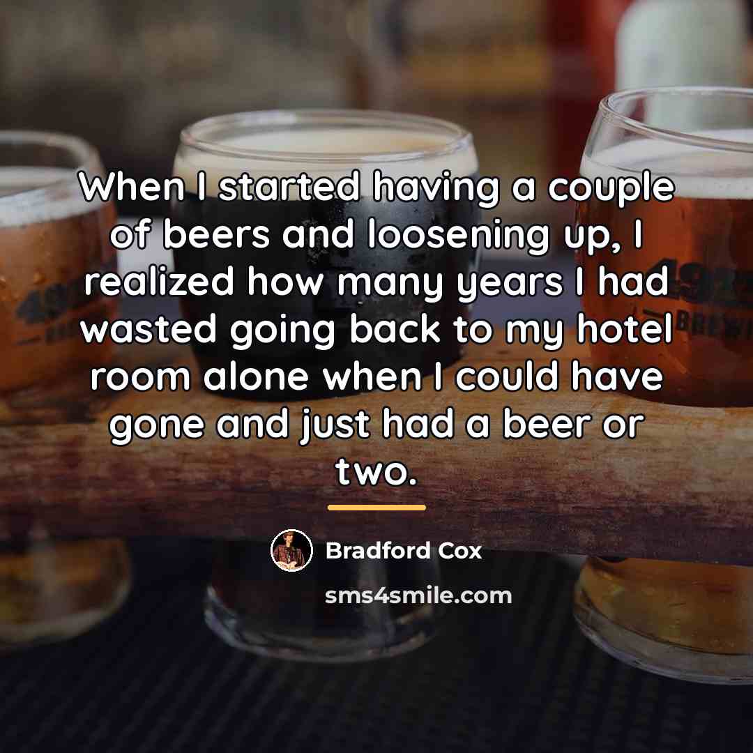 “When I started having a couple of beers and loosening…” quote by Bradford Cox